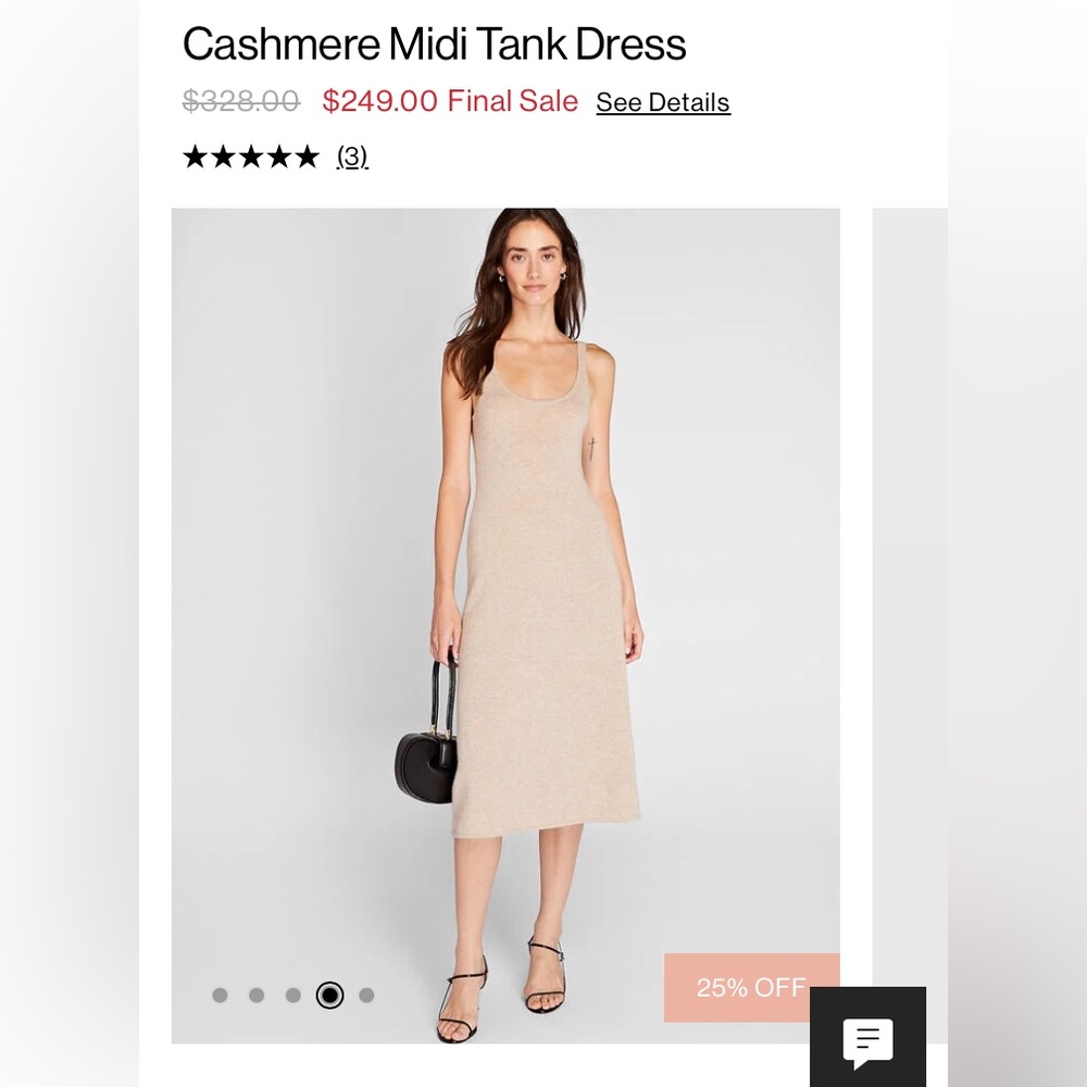 Cashmere tank dress